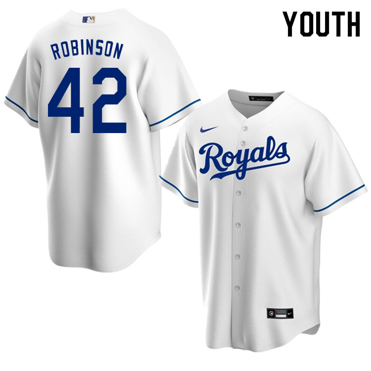 Nike Youth #42 Jackie Robinson Kansas City Royals Baseball Jerseys Sale-White